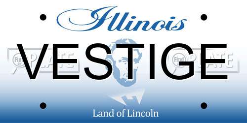 VESTIGE Illinois License Plate
