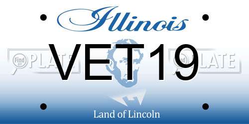VET19 Illinois License Plate