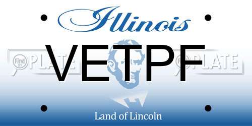 VETPF Illinois License Plate