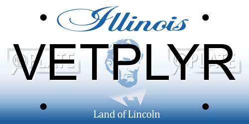 VETPLYR Illinois License Plate