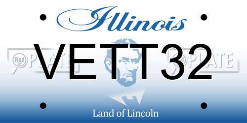 VETT32 Illinois License Plate