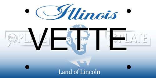 VETTE Illinois License Plate