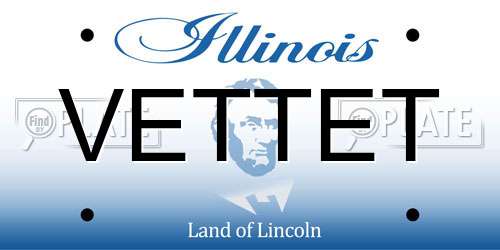 VETTET Illinois License Plate