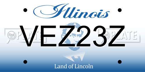 VEZ23Z Illinois License Plate