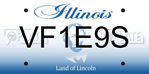 VF1E9S Illinois License Plate