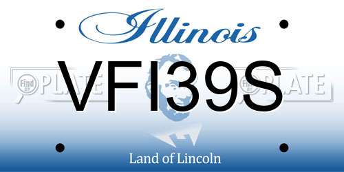 VFI39S Illinois License Plate