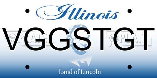 VGGSTGT Illinois License Plate