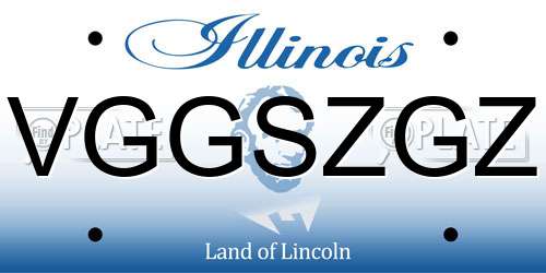 VGGSZGZ Illinois License Plate