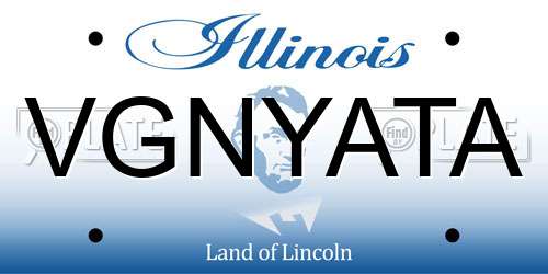 VGNYATA Illinois License Plate