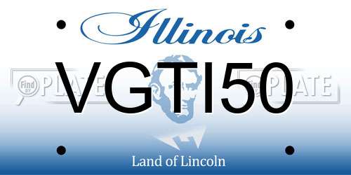 VGTI50 Illinois License Plate