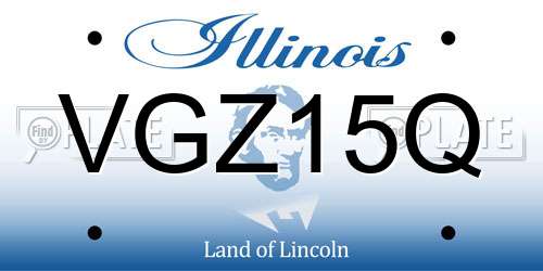 VGZ15Q Illinois License Plate