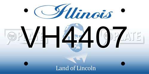 VH4407 Illinois License Plate