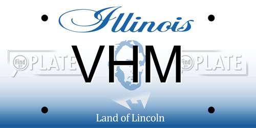 VHM Illinois License Plate