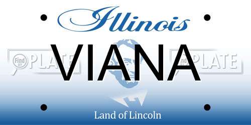 VIANA Illinois License Plate