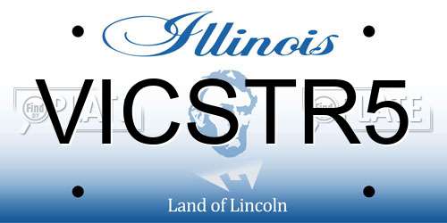 VICSTR5 Illinois License Plate