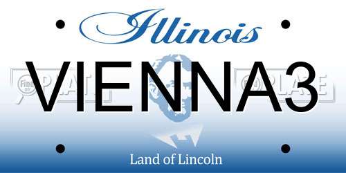 VIENNA3 Illinois License Plate