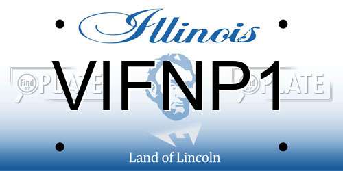 VIFNP1 Illinois License Plate
