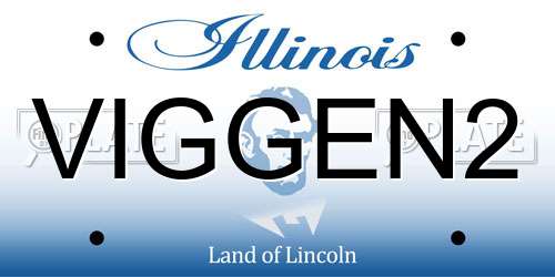 VIGGEN2 Illinois License Plate