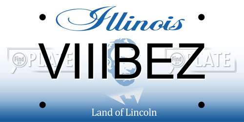 VIIIBEZ Illinois License Plate