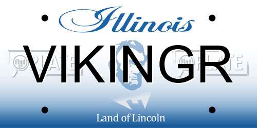 VIKINGR Illinois License Plate