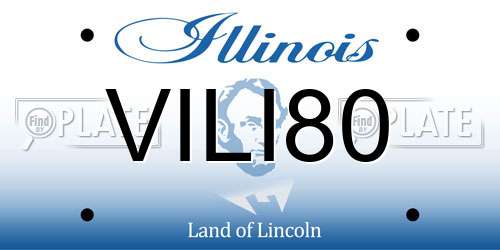 VILI80 Illinois License Plate