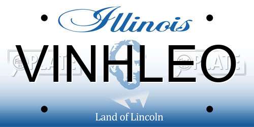 VINHLEO Illinois License Plate