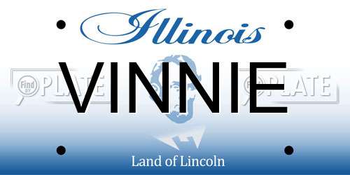 VINNIE Illinois License Plate