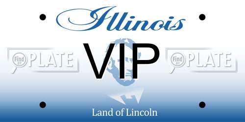 VIP Illinois License Plate