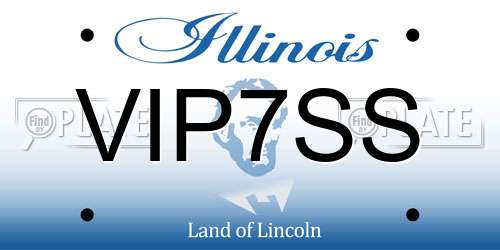 VIP7SS Illinois License Plate