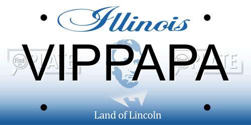 VIPPAPA Illinois License Plate