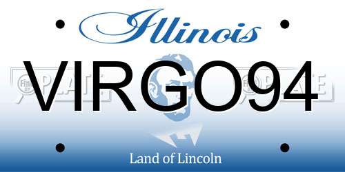 VIRGO94 Illinois License Plate