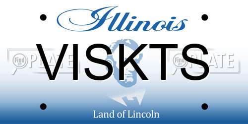 VISKTS Illinois License Plate