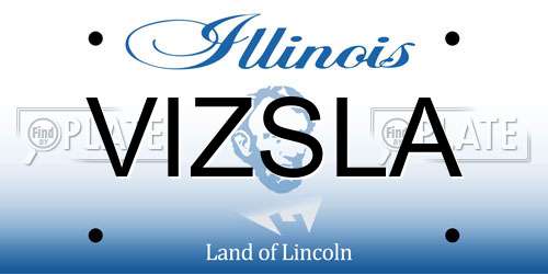 VIZSLA Illinois License Plate