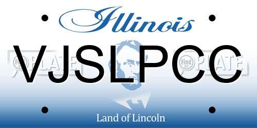 VJSLPCC Illinois License Plate