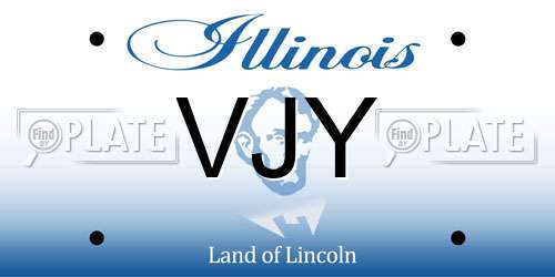 VJY Illinois License Plate
