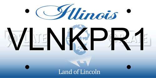 VLNKPR1 Illinois License Plate