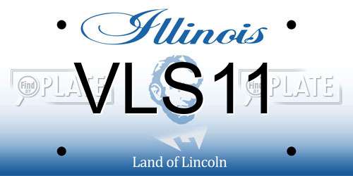 VLS11 Illinois License Plate