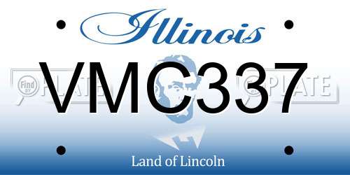 VMC337 Illinois License Plate