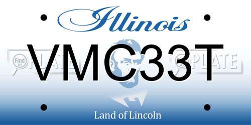 VMC33T Illinois License Plate