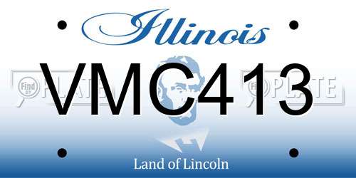VMC413 Illinois License Plate