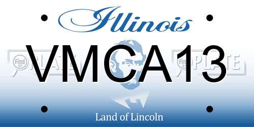 VMCA13 Illinois License Plate