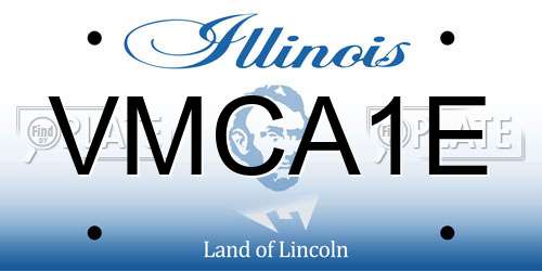 VMCA1E Illinois License Plate