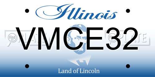 VMCE32 Illinois License Plate