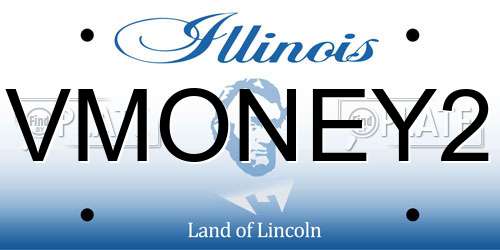 VMONEY2 Illinois License Plate