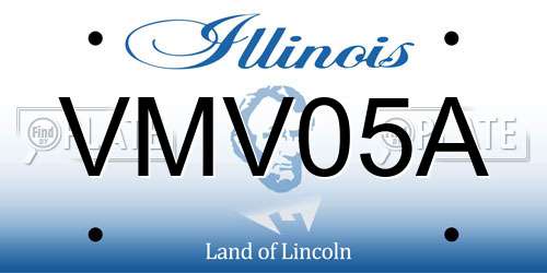 VMV05A Illinois License Plate