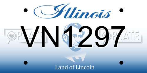 VN1297 Illinois License Plate