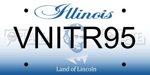 VNITR95 Illinois License Plate