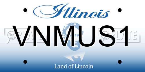 VNMUS1 Illinois License Plate
