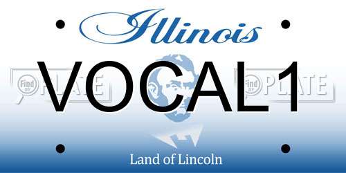 VOCAL1 Illinois License Plate