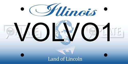 VOLVO1 Illinois License Plate